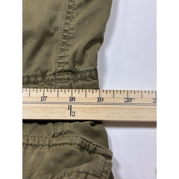 Maison Scotch by Scotch & Soda Cargo Utility Vest Olive Green Medium Drawstring - Picture 8 of 15